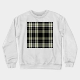 Olive Green and BlackTartan Plaid Pattern Crewneck Sweatshirt